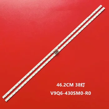 Kit 2pcs 38LED LED para Sam sung 43 cm TV V9Q6-430SM0-R0 QE43Q60RAT BN96-48377AL QE43Q60TAU