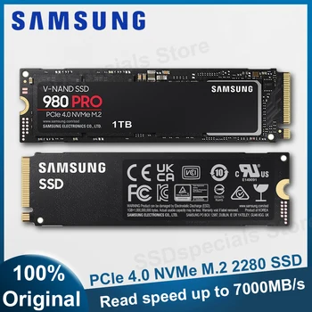 SAMSUNG 980 PRO PCIe 4.0 NVMe SSD Interno, Disco de Estado Sólido de 1TB e 2TB M. 2 2280 Unidade de disco Rígido para PS5 Mini PC Portátil de Jogos Disco SSD