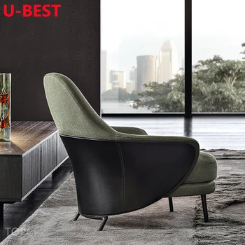 U-Melhor Design Italiano Sofá Cadeira Para O Hotel Cadeira Confortável Cadeira Cadeiras Silla Sillones Sedie Sala De Estar Poltrona