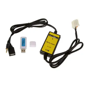 Carro USB/Leitor de MP3 Interface AUX-IN Adaptador para 323 MPV Auto Carro do USB de 3,5 mm Adaptador Leitor de Rádio de Cabo