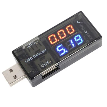 USB Detector Multímetro Digital Medidor de Energia Testador de Tensão de Corrente da Bateria do Monitor com Display de LED para Banco do Poder