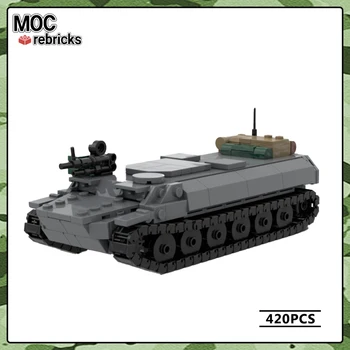 WW2 de Veículos Militares Série MT-LB Tanque de MOC Bloco de Construção DIY Modelo de Quebra-cabeça Originalidade Educação Tijolo de Brinquedos de Natal para Presentes