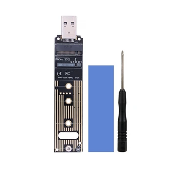Transferência Cartão de M. 2 Unidade de Estado Sólido NVME Protocolo Para USB3.1 Adaptador de Cartão SSD da Unidade De Estado Sólido do TIPO-C Na Linha de Placa de Expansão