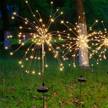 90/120/150 Firefly Led Lâmpada Ao Ar Livre, Decoração Impermeável Jardim De Casa Gramado Luz Impermeável Ano Novo De Natal De Led