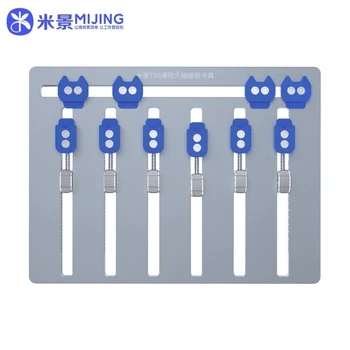 Mijing T26 placa-Mãe de Fixação Universal Ajustável da Placa do PWB do Titular Para o iPhone/Samsung Placa Lógica de Solda Fixo de Reparação de Grampo