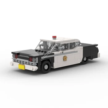 338PCS MOC Velocidade Campeões Personalizado 300 Policiais Carro Modelo de Blocos de Construção de Tecnologia de Tijolos DIY Creative Assembly Crianças Brinquedo de Presente