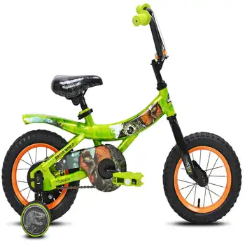 12-polegadas Raptor Menino de Bicicleta com a Formação de Roda, Verde e Laranja