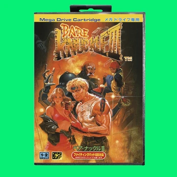 Mais quente Bare Knuckle 3 Cartucho do Jogo De 16 Bits MD Card Game Com Caixa Para a Sega Megadrive/Genesis
