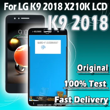 Original Para LG K9 2018 LCD X210L X210S X210E X210NMW X210BMW Display Touch Screen Digitalizador Assembly Para LG X210 LCD Com Moldura