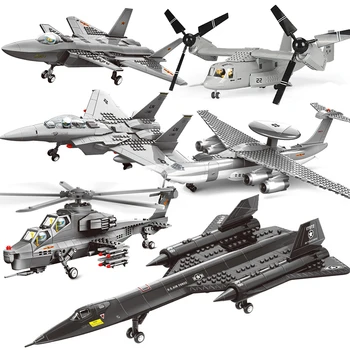 2023 A Força Aérea Veículo Militar Swat Aeronaves, Helicópteros, Caças Do Exército Avião De Guerra Jet Modelo De Blocos De Construção De Brinquedos De Construção