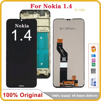 100% Original Para Nokia 1.4 TA-1322 Tela LCD Touch screen Digitalizador Substituição do conjunto
