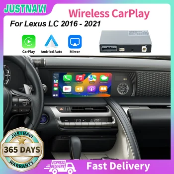 JUSTNAVI sem Fio Apple Carplay Android Auto Decodificar Caixa do Modelo Lexus LC 2016 2017 2018 2019 2020 2021 auto-Rádio Carblinkit