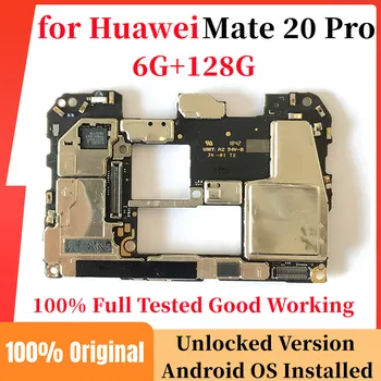 Placa-Mãe Original para Huawei Mate 20 Pro Desbloqueado 128gb Circuito de Lógica de Placa Placa placa-mãe com Total Chips Bom Trabalho