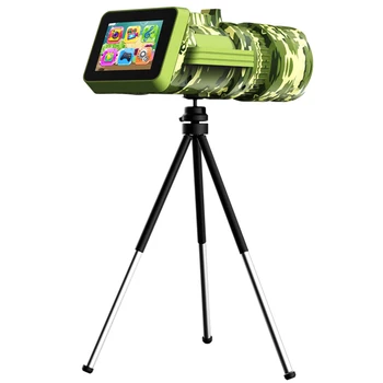 Câmera Monocular HD de 1280x720 Telescópio Monocular 2.0 polegadas de Tela 2000mAh de ensino Aprendizagem de Brinquedo para crianças, Crianças