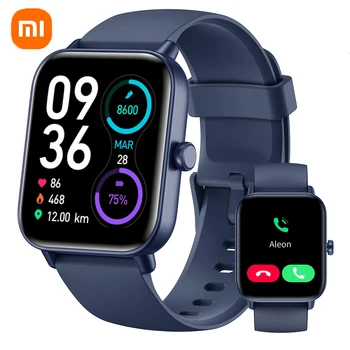 Xiaomi Moda de Nova Smart Watch 1.83 polegadas, Bluetooth Chamar de Esporte Relógio à prova d'água Homens Mulheres Pressão Arterial frequência Cardíaca Smartwatch2023