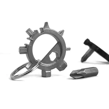 Exterior multifuncional chave de fenda Portátil edc ferramenta de Polvo reparação de bicicletas ferramenta chave de fenda