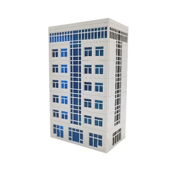 1/87 HO 1/150N da Construção da Escala Modelo de Vidro Azul do Windows a Construção de modelos de Kits de Miniatura de Cena Coleção de Areia Tabela Paisagem