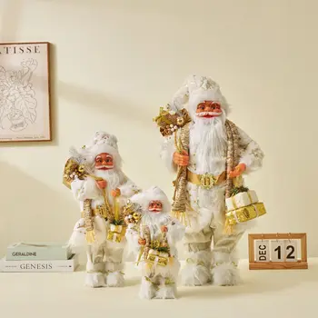 Grande Papai Noel, Bonecos de Natal Pingentes 2023 Feliz Natal Decoração da Árvore para a Casa de Crianças Naviidad Apresenta Noel os Presentes de Natal