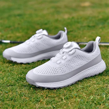 Novos Homens de Formação Profissional Sapatos de Golfe de Malha Não-deslizamento Jogador de Tênis para Homens