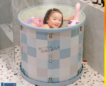 Banho de balde para crianças, banho de balde de bebê dobrável banheira barril do agregado familiar de corpo inteiro adultos banho de balde