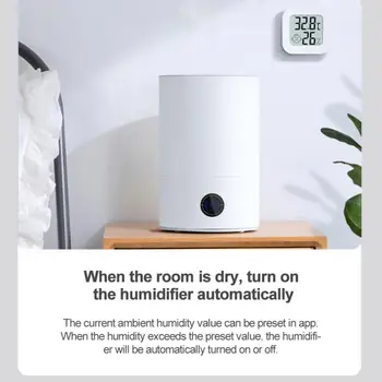 Tuya Casa Inteligente ZigBee Sensor De Temperatura Sensor De Umidade Suporte Para Controle Remoto Alexa Inicial Do Google Assistente Smartlife