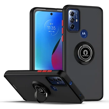 Case Para Motorola Moto G Jogar 2023 Caso de 6,5 Polegadas Cobertura Coque Anel Fundas à prova de Choque TPU pára-choques PC Escudo Protetor