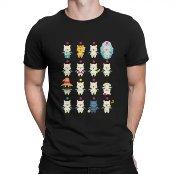 Jogo Final Fantasy Homens TShirt Moogle Medley Distintivo T-Shirt Original Camisolas Nova Tendência