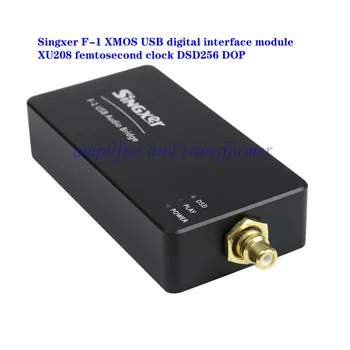 Completo isolamento tecnologia, Singxer F-1 XMOS digital USB módulo de interface XU208 femtosegundo relógio DSD256 DOP