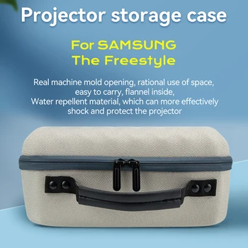 Portátil estojo de Transporte Multifuncional Zíper de Proteção estojo à prova de Poeira Projetor Carregando Sacos para Samsung TheFreestyle