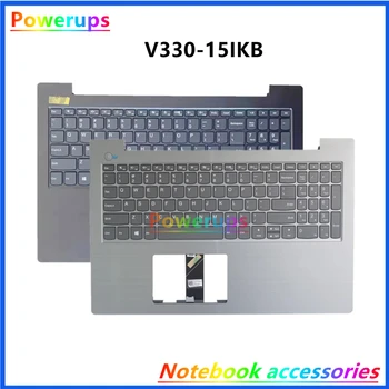 Novo Original Laptop/Notebook Teclado Superior Case/Capa/Shell Para Lenovo Ideapad V330-15 V330-15IKB V130-15 E53-80 de Prata/Cinza