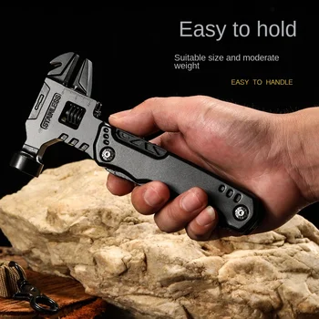 EDC ferramenta Chave universal, alicate de dobramento Mão de Ferramentas Multi-funcional de chave Martelo combinação universal, alicate de dobramento