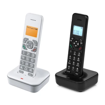 D1102B Telefone de Mesa com identificação do Chamador telefone Fixo Desktop Telefone de Multi-Idioma