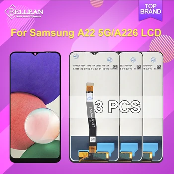 3PCS 6.6 Polegadas A226 Display Para Samsung Galaxy A22 5G de Lcd Touch Screen Digitalizador A226B A226B/DS A226BR Montagem Com Moldura