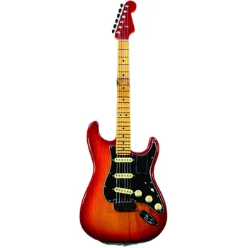 Ultra Luxo Em St Maple Escala De Plasma Red Burst Guitarra Elétrica