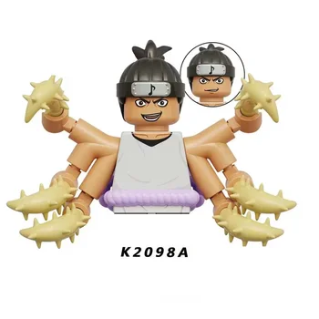 K2098A Naruto Amina Mini Figuras de Ação Acessórios Bloco de Construção de Brinquedos de Presente de Natal Para as Crianças KDL814 KDL813 KDL812