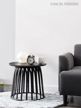 Nordic Multifuncional Do Lado Da Mesa Mini Criativa Mesa De Café Redonda Sala De Lazer De Baixo Da Tabela Simples Empilhável Cadeira De Plástico