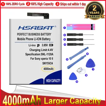HSABAT 0 Ciclo de 4000mAh SNYSV24 Bateria para Sony xperia 10 II de Alta Qualidade Celular Telefone Acumulador de Substituição