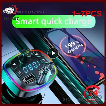 1~7PCS Bluetooth Carregador do Carro do Carro Transmissor FM Bluetooth Mãos Livres Mp3 Verdadeiro 3.1 Uma Dupla Porta USB PD Carregamento