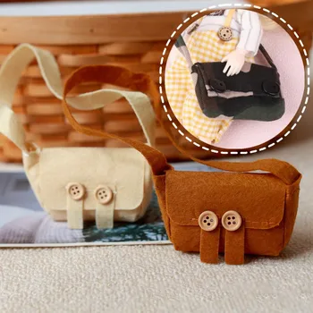Kawaii Mini Boneca Saco de Ombro Bolsa Boneca DIY Para Casa de bonecas Acessórios de Presente de natal Brinquedos