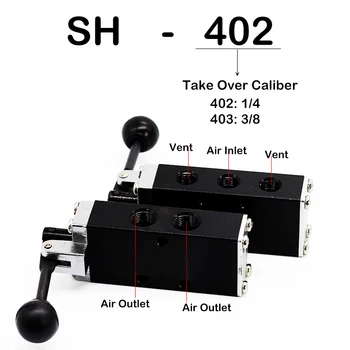 Manual-automático válvula de duas posições cinco SH402 mão puxe a placa da válvula válvula de controle JM mão puxe a válvula de JM402 430