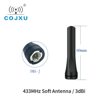 433MHz, Walkie-talkie, Antena 3.0 dBi de Alto Ganho Omnidirecional SMA-J 60mm TX433-JZR-6 para Baofeng Walkie Talkie Lora Módulo de Rádio