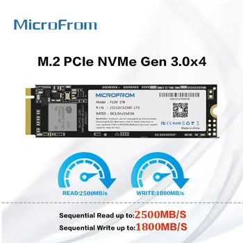 MicroFrom SSD NVMe M2 2 TB 1 TB de 512GB M. 2 2280 Unidade SSD para PS5 Portátil da área de Trabalho NVMe PCIe 4.0x4 Interna de Disco Rígido de Estado Sólido