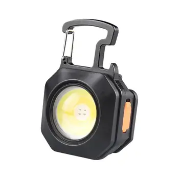 Portátil LED Acende Keychain da ESPIGA Lanterna ao ar livre luzes de Trabalho Por campo Magnético Forte Abridor de Garrafa de Camping, Emergências Luz