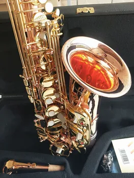 O novo Profissional Yanagisawa UM-WO20 Eb Saxofone Alto de fósforo Bronze cobre chave de Ouro de alta qualidade Saxofone Alto com Acessórios