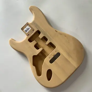 AB852 Modelo ST Mão Esquerda Guitarra Elétrica de Corpo Tremolo Estilo DIY Guitarra Peças Inacabadas