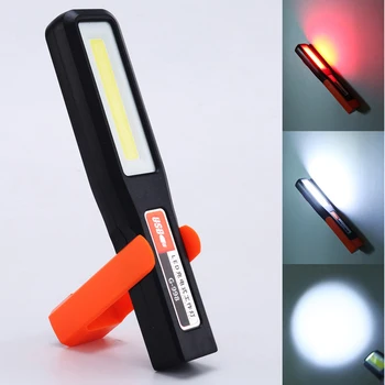 Poderoso COB LED de Luz de Garagem Mecânico Lâmpada Recarregável USB Lanterna Magnético Lanterna Luz de Emergência Luz de Aviso