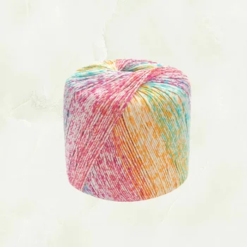 Gradiente de Fios de Algodão Mão tricô Fio DIY Thread 1 Rolo de 133M de Tricô, de Crochê ( Coloridos )