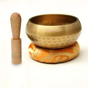 8cm Artesanal Buda Som tigela de Yoga, Meditação, Cânticos Tigela de Bronze do Sino de Artesanato terapia de Música Tibetana Tigela de Cantar