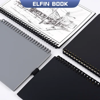 Elfin book2.0 Molhado Limpe Notebook pode ser reescrito várias vezes inteligente, criativo eletrônico de cópia de segurança do office atas de reunião de papel