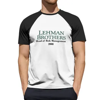 A Lehman Brothers - Chefe de gestão de riscos de 2008 T-Shirt suar a camisa bonito tops Homens t shirts